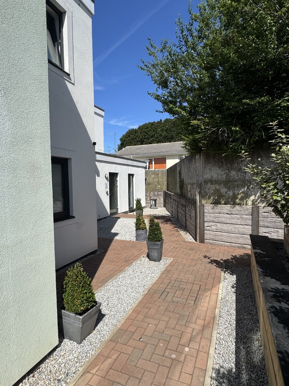 Landscaped courtyard